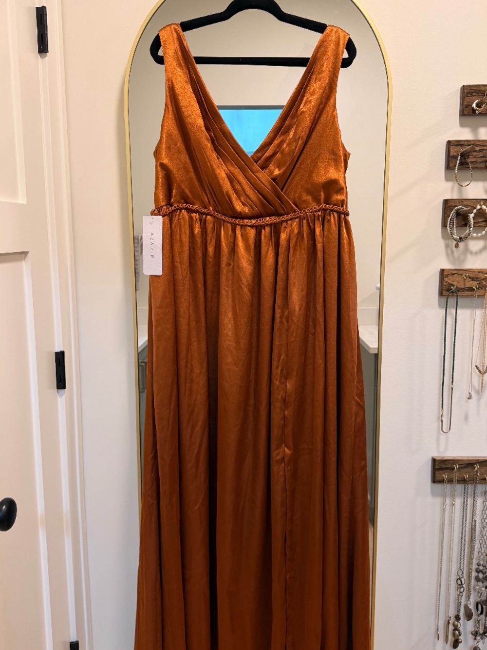 Azazie Tanicia Dress - Metallic Copper (18)